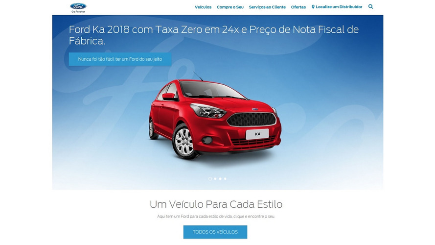 Ford - novo site