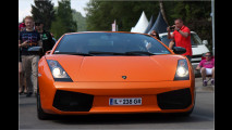 Auch die Fahrzeuge anderer Marken des VW-Konzerns – hier ein Lamborghini Gallardo – sind am Wörthersee gern gesehene Gäste.