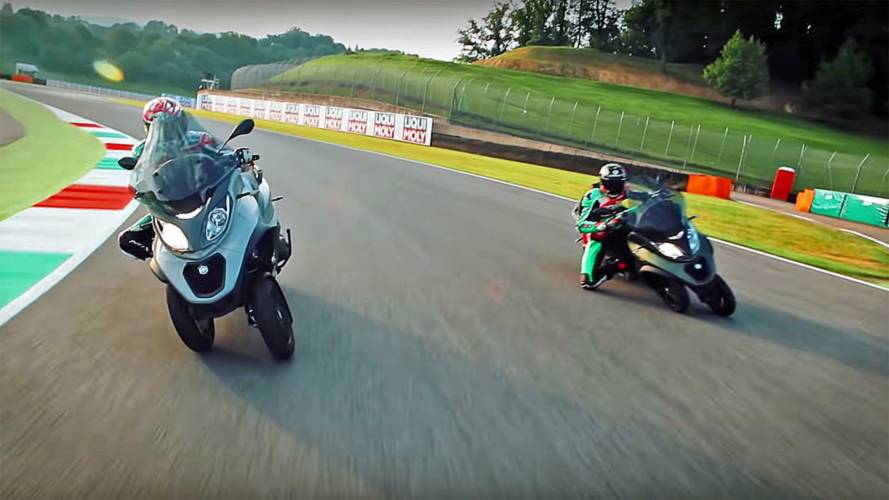 Watch: MotoGP Racers Take Piaggio MP3 out on Track