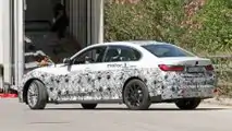 BMW 3 Series Electric Spy Photos Rear 3/4