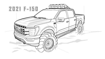 Blue Oval Releases 2021 Ford Bronco and F-150 Coloring Pages For Kids