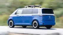 US-spec 2024 Volkswagen ID. Buzz LWB exterior driving shots
