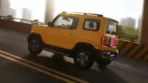 2023 Baojun Yep exterior rear quarter view driving