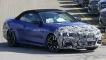 BMW 4er Cabrio Facelift (2023) auf ersten Erlkönigfotos