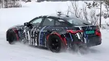 Foto spia EV a quattro motori basati su BMW i4 M50