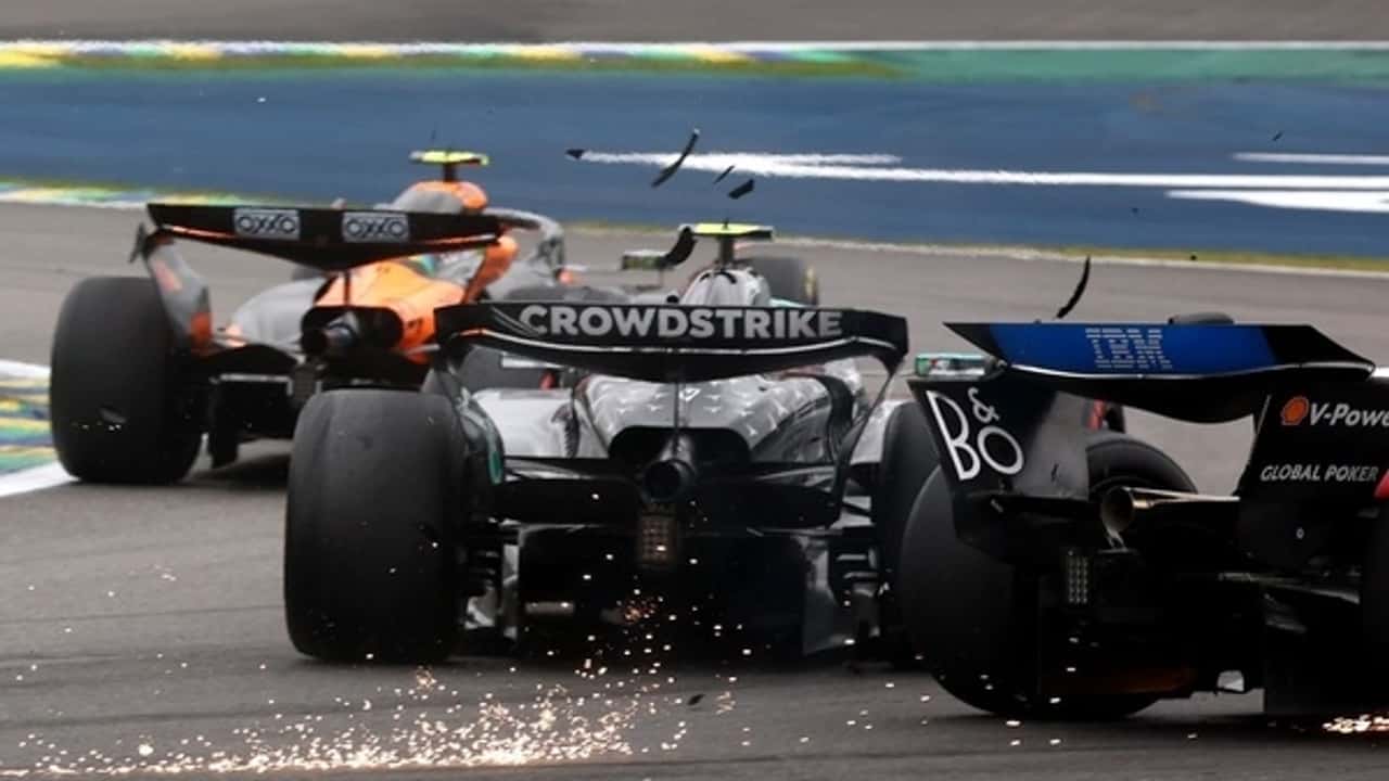 F1: McLaren culpa Antonelli por batida com Piastri; Leclerc concorda