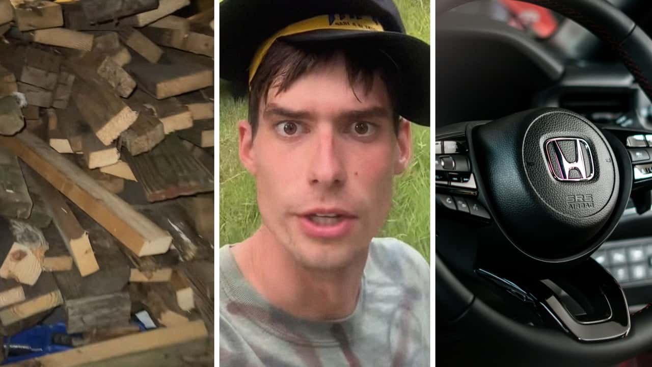 Man Picks Up 1,000 Pounds Of Wood—Then He Fits It In His Honda Fit