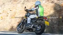 Fotos de espionagem Triumph Street Single - Vista traseira esquerda