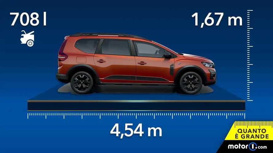 Dacia Jogger, dimensioni e bagagliaio della 7 posti anche GPL