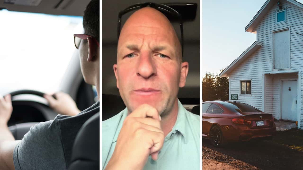 Car test drive to customer's house