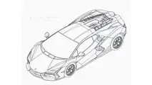 Nuova Lamborghini V12, i disegni tecnici