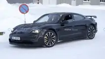 High-performance Porsche Taycan spy photo