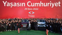 Zeremonie zum Produktionsstart der Togg C SUV-Produktion am 29. Oktober 2022 im Werk in Gemlik, Türkei