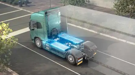 Volvo Group Intends To Build Battery Cell Plant In Sweden Battery pack placement on Volvo electric truck