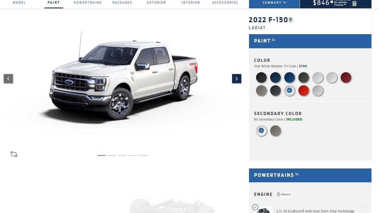Ford F-150 Lariat FX4_configurador EUA