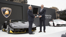 Lamborghini carbon fiber exhibit