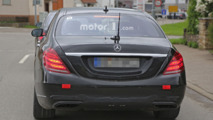 Mercedes S Class facelift spy photo