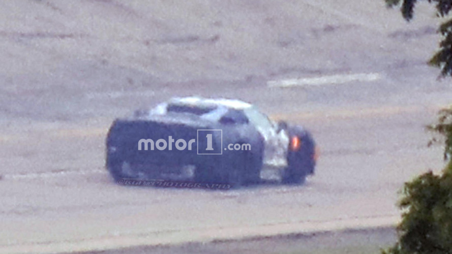 Mid-engine Corvette prototype spy photo