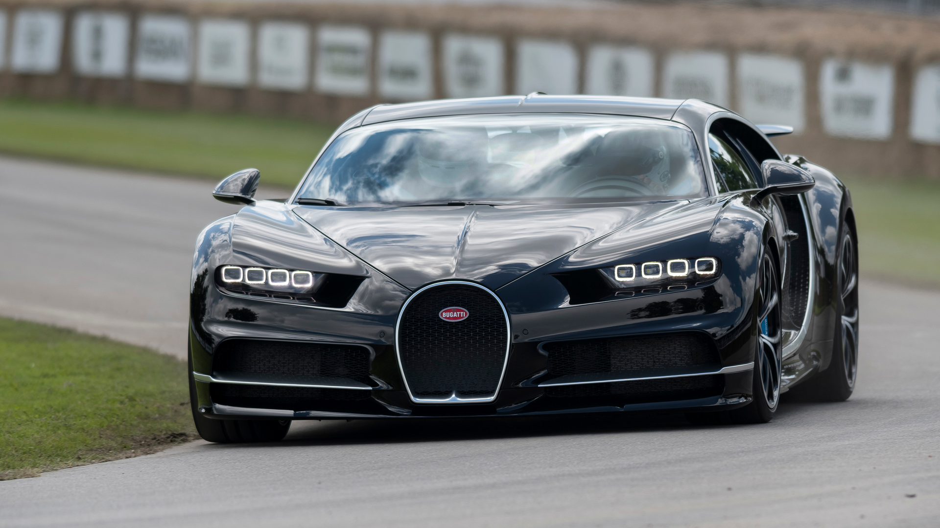 Bugatti Chiron Rumbles Up The Goodwood Hillclimb