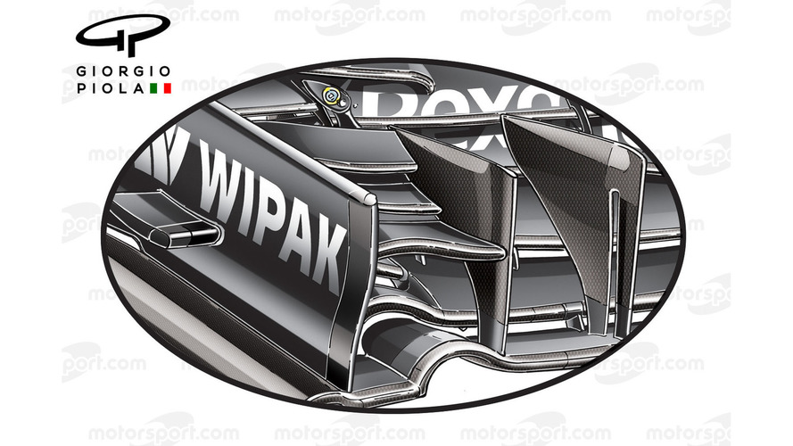 Williams FW38 front wing, Baku GP