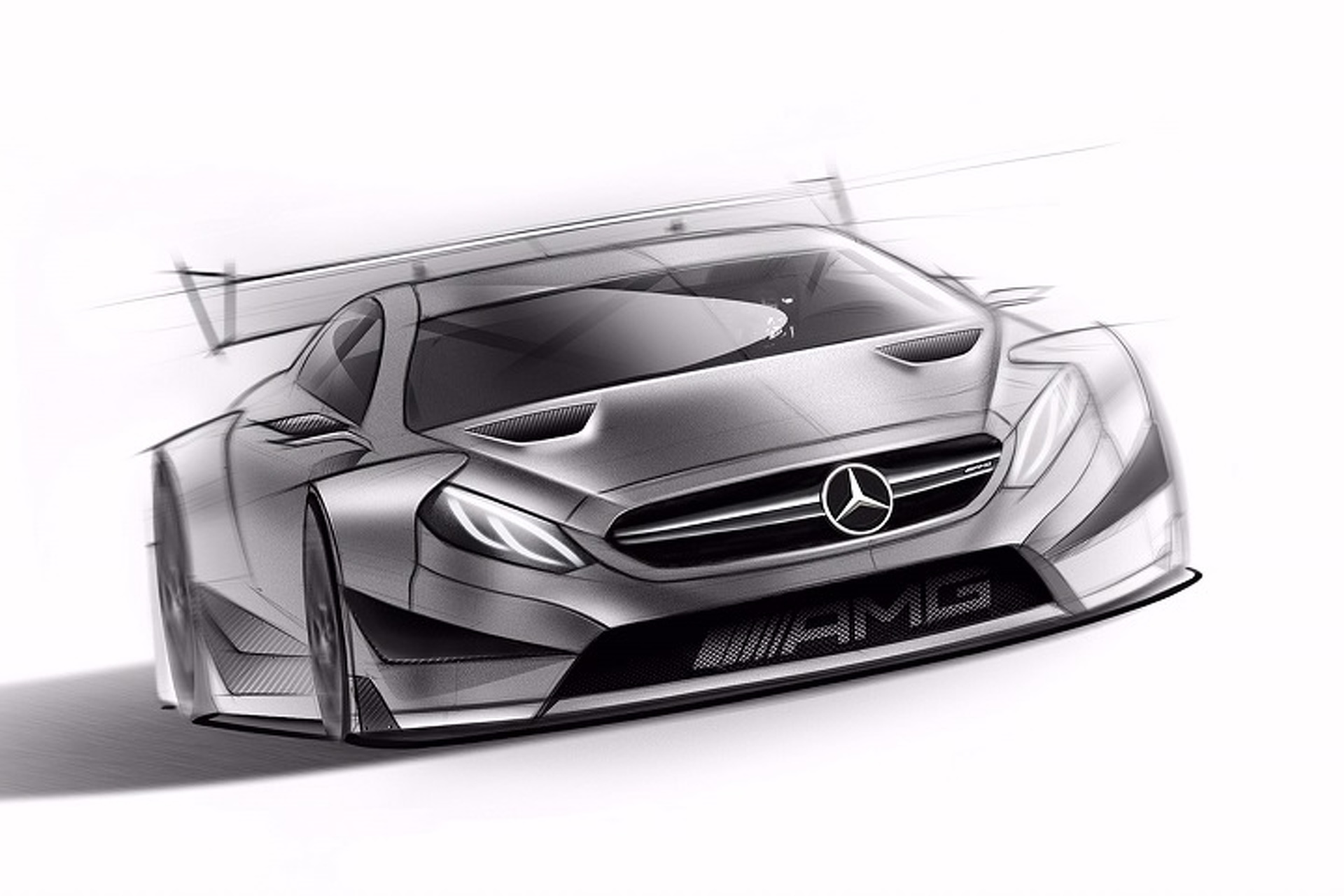 Mercedes-Benz Teases Menacing C63 DTM Racecar