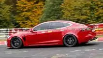 Tesla Model S Plaid Spied
