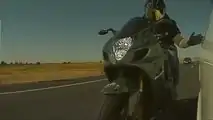 Biker Shows His Hate For Teslas By Striking Model 3 And Running Away
