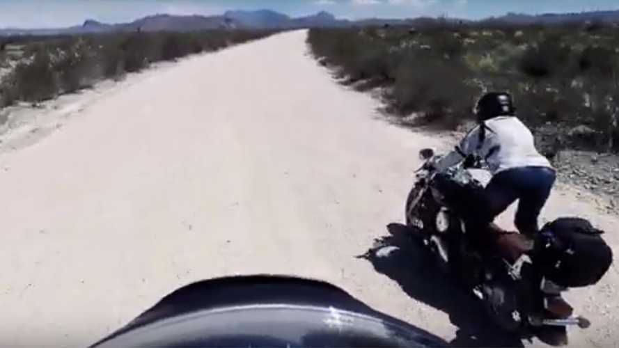 Watch A Kawasaki Vulcan Crush A Sandy Trail