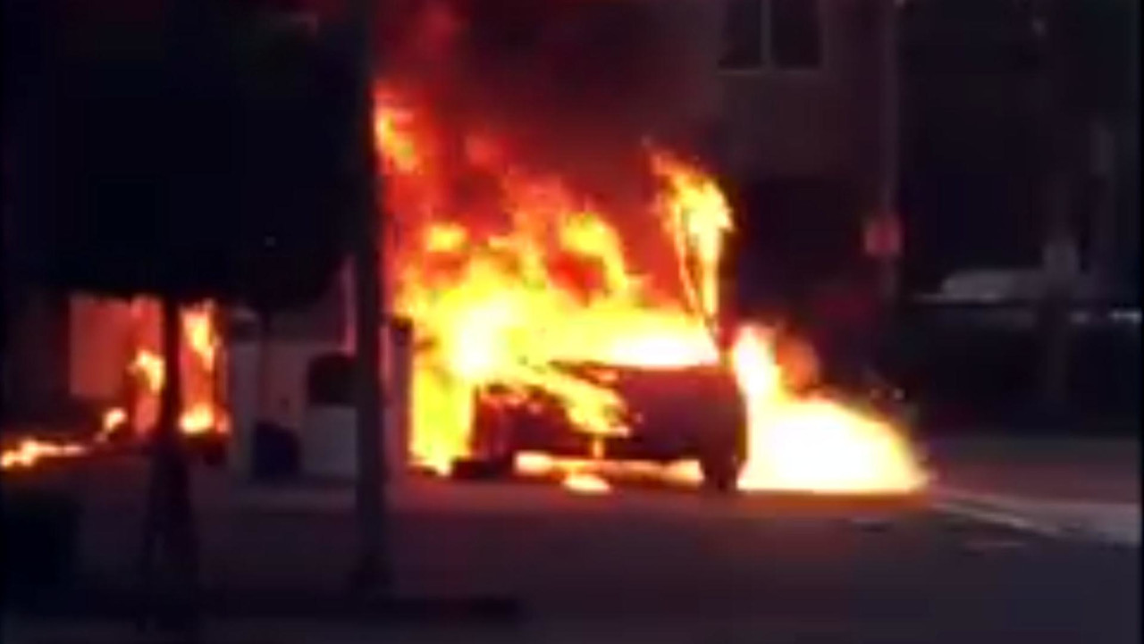 This Burning Lamborghini Countach Is Literally Too Hot To Handle