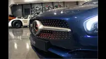 Steilerer Grill glänzt in Diamant-Optik