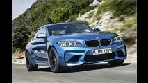 BMW-Fahrrad in M2-Blau