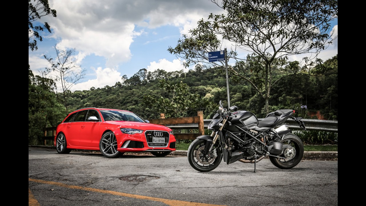 Teste CARPLACE: Audi RS6 e Ducati Streetfighter 848 - dinheiro traz velocidade