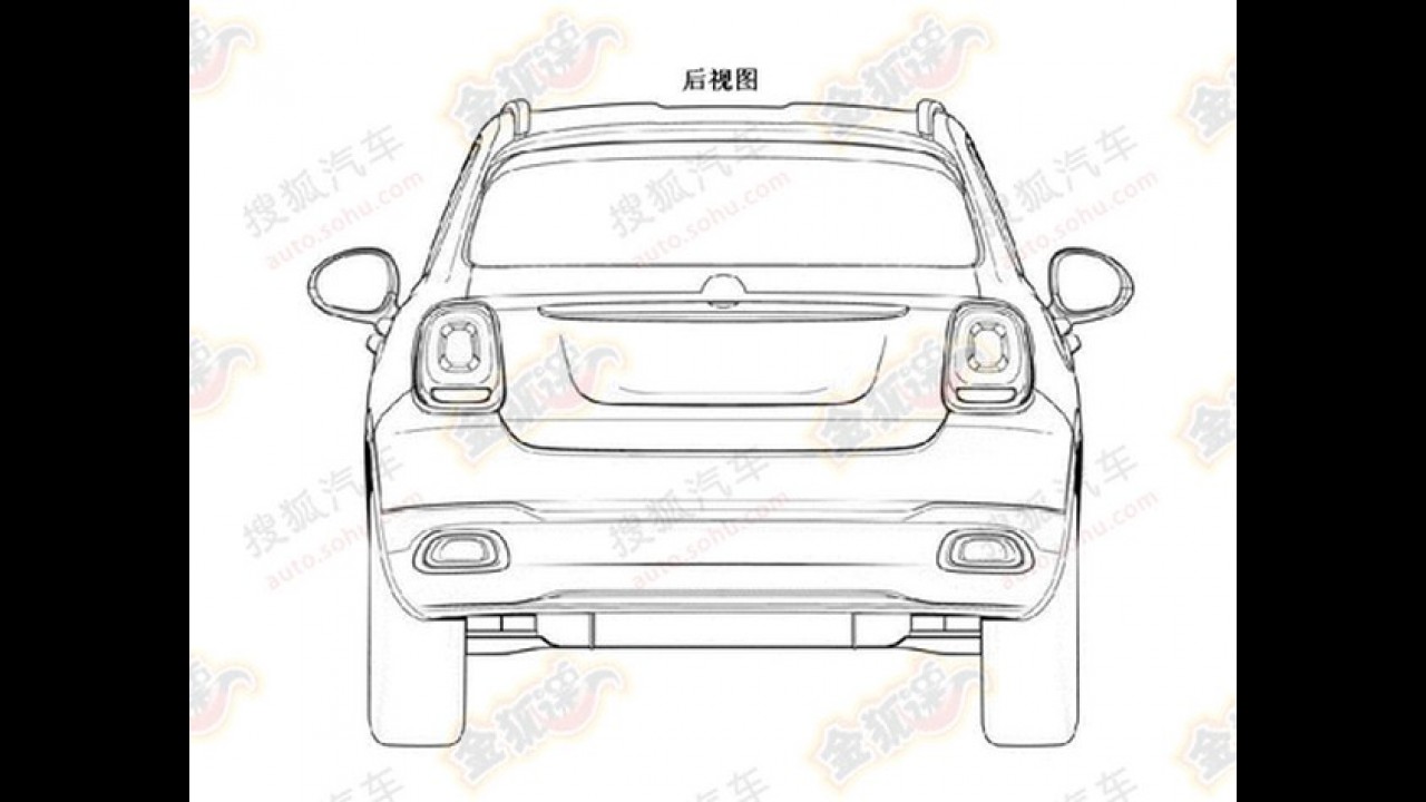 Vazou: novo crossover Fiat 500X aparece em imagens de registro de patente