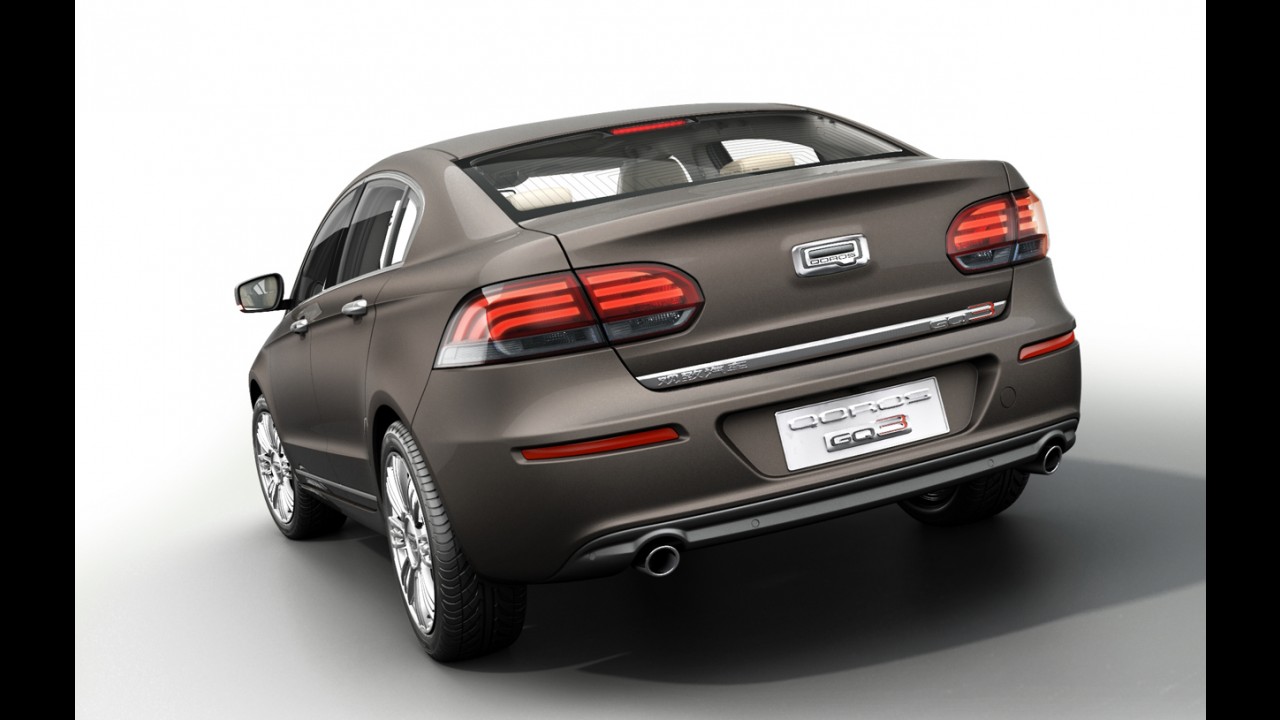 Chery divulga novas imagens do sedã GQ3, primeiro modelo da divisão de luxo Qoros