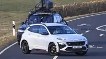 Hyundai Kona N spy photo with no camouflage