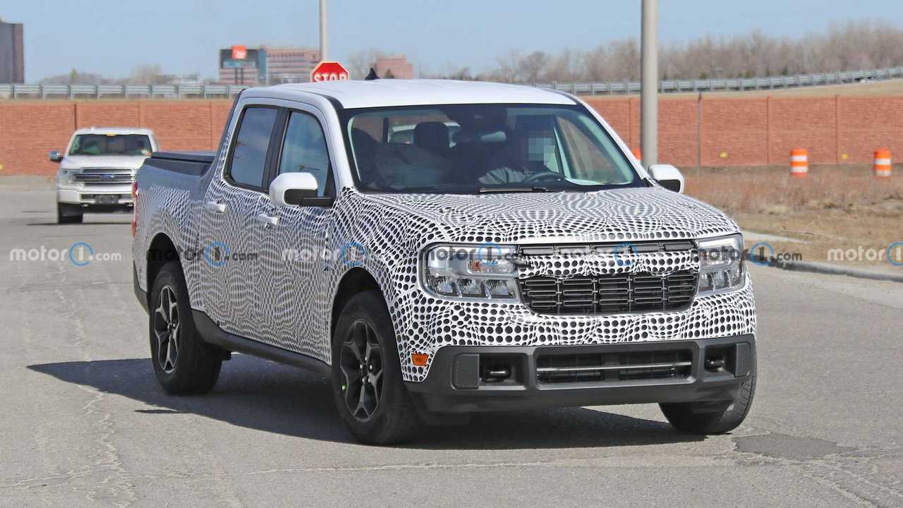 Ford Maverick Spy Photos Angled