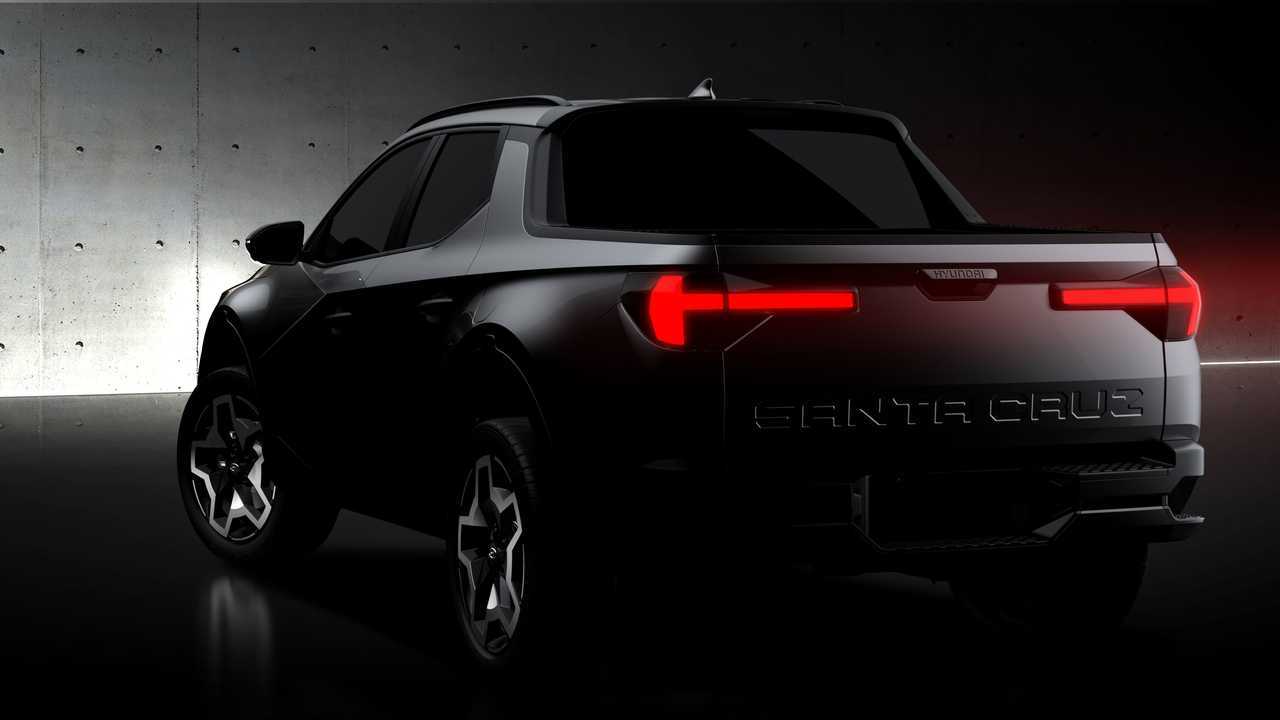 Тизер Hyundai Santa Cruz, вид сзади