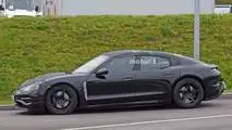2020 Porsche Mission E spy photo