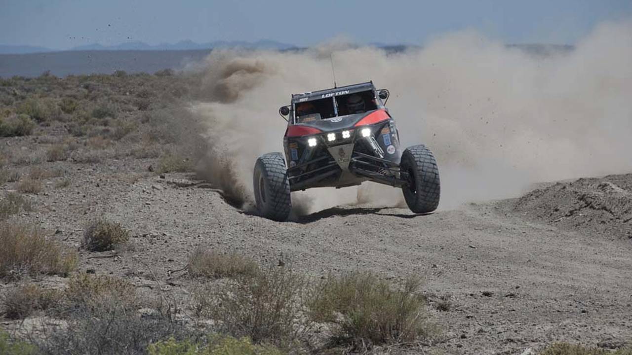 Justin Lofton, a NASCAR star and off-road racing advocate, was on rails at Vegas to Reno and ended up taking the Unlimited Class 1500 win.