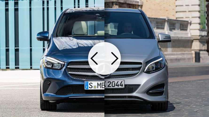 Mercedes Clase B 2019 vs. 2015, comparativa estética