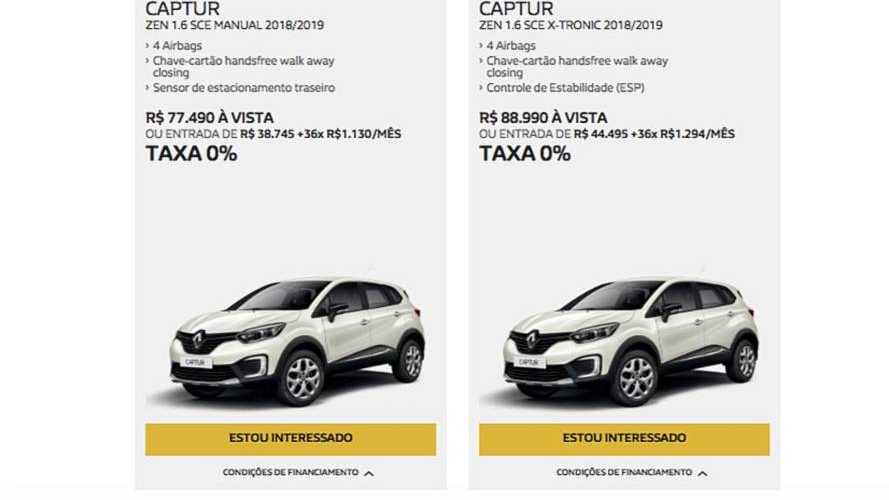 Captur desconto