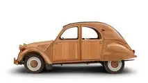 Citroën 2CV aus Holz