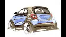 smart fortwo e forfour, il teaser