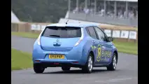 Nissan Leaf, record in retromarcia a Goodwood 2012