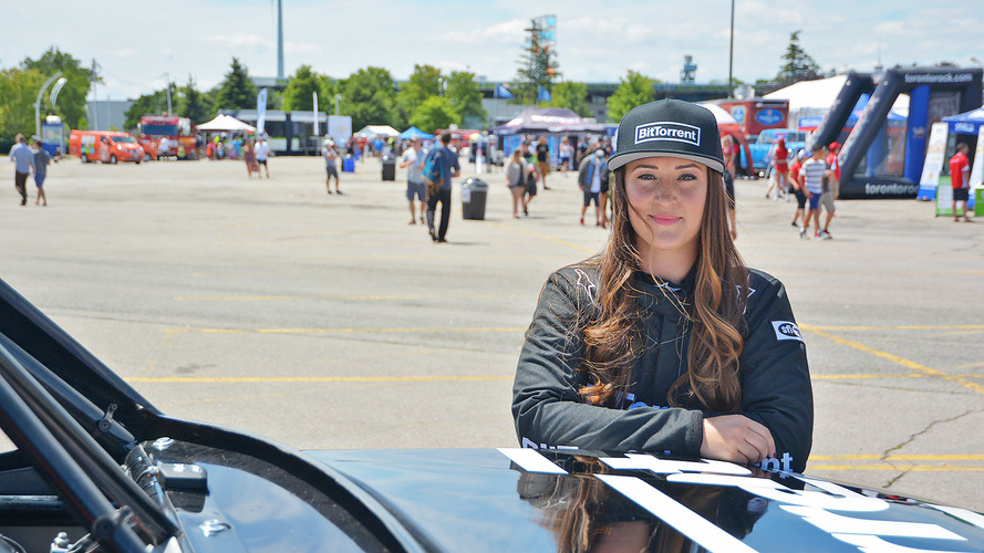 Sara Price sponsored by BitTorrent is first female driver in Stadium Super Trucks