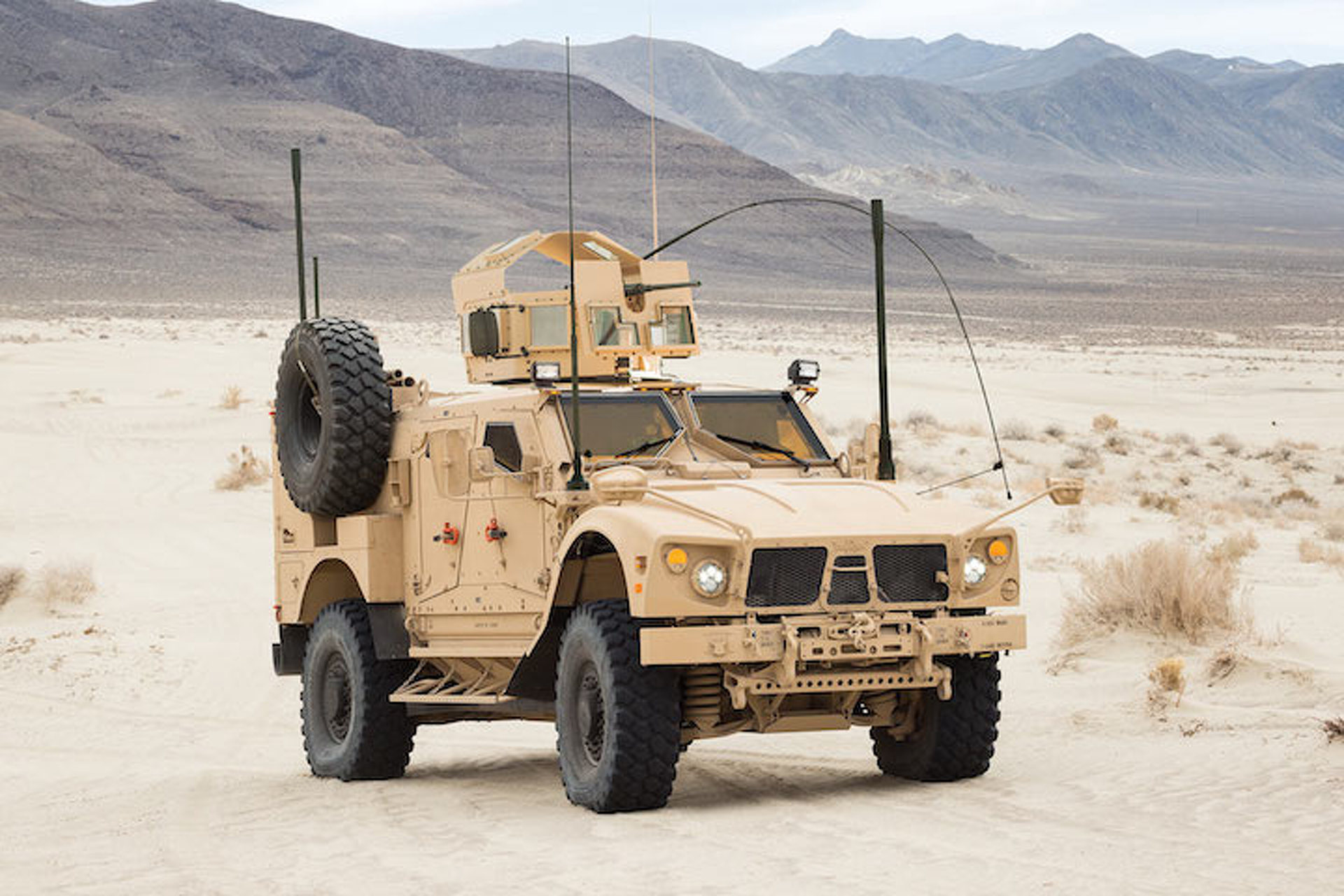 New Oshkosh Military Vehicle Protects Against Gunfire, Front End Collisions