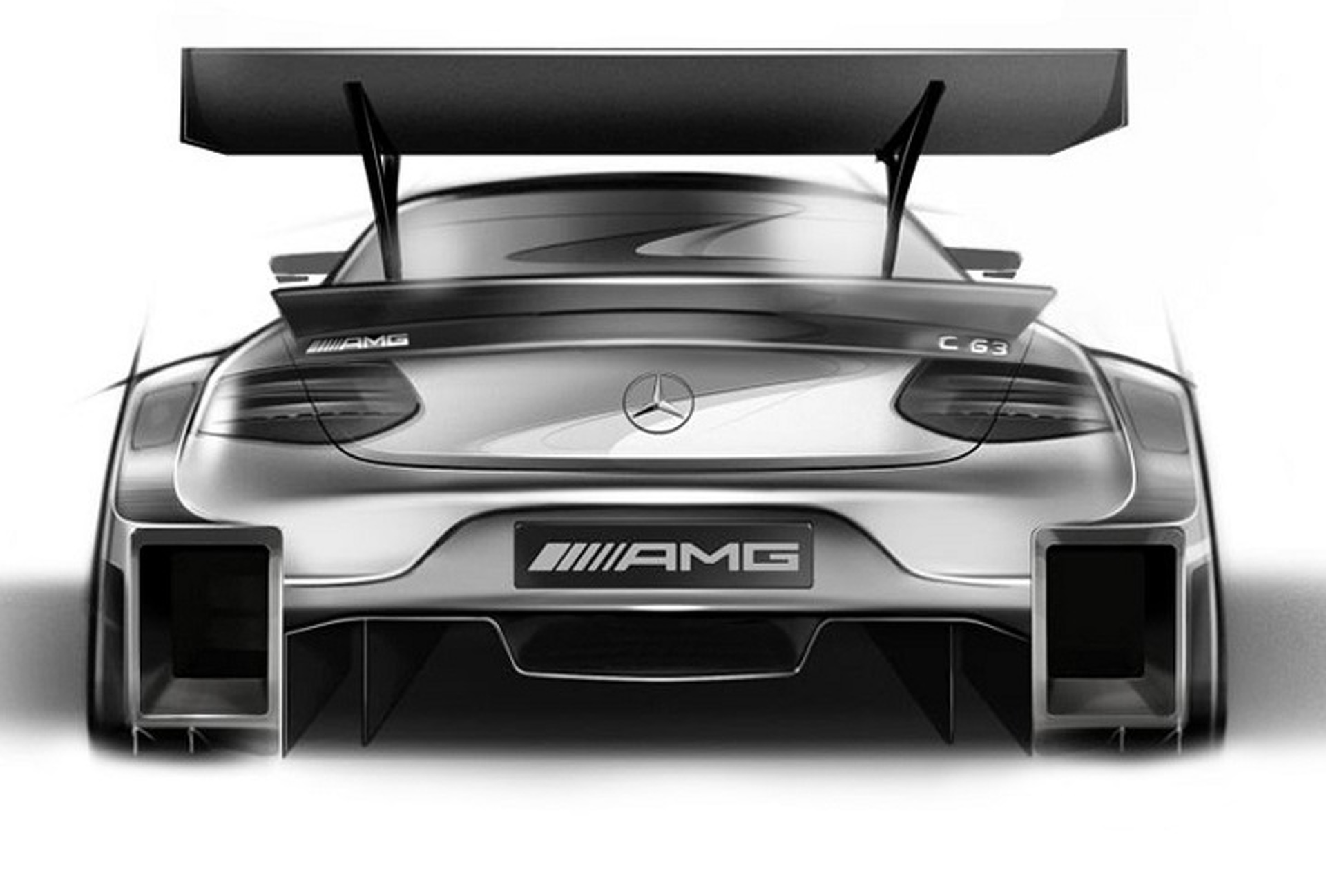 Mercedes-Benz Teases Menacing C63 DTM Racecar