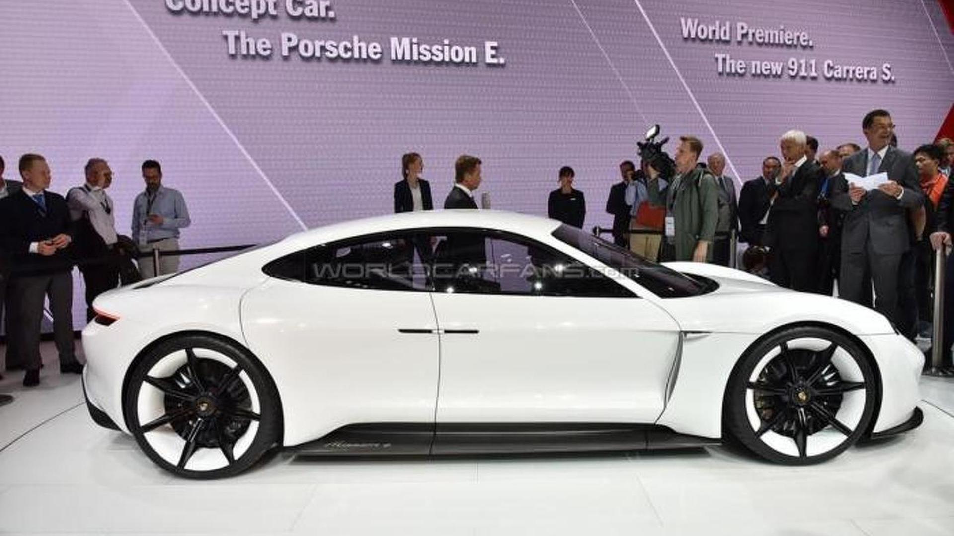 Radically Styled Porsche Mission E Concept Electrifies Iaa With More Than 600 Ps And 500 Km