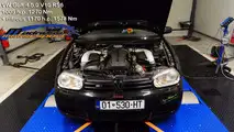 V10 BMW M3, VW Golf street race crash