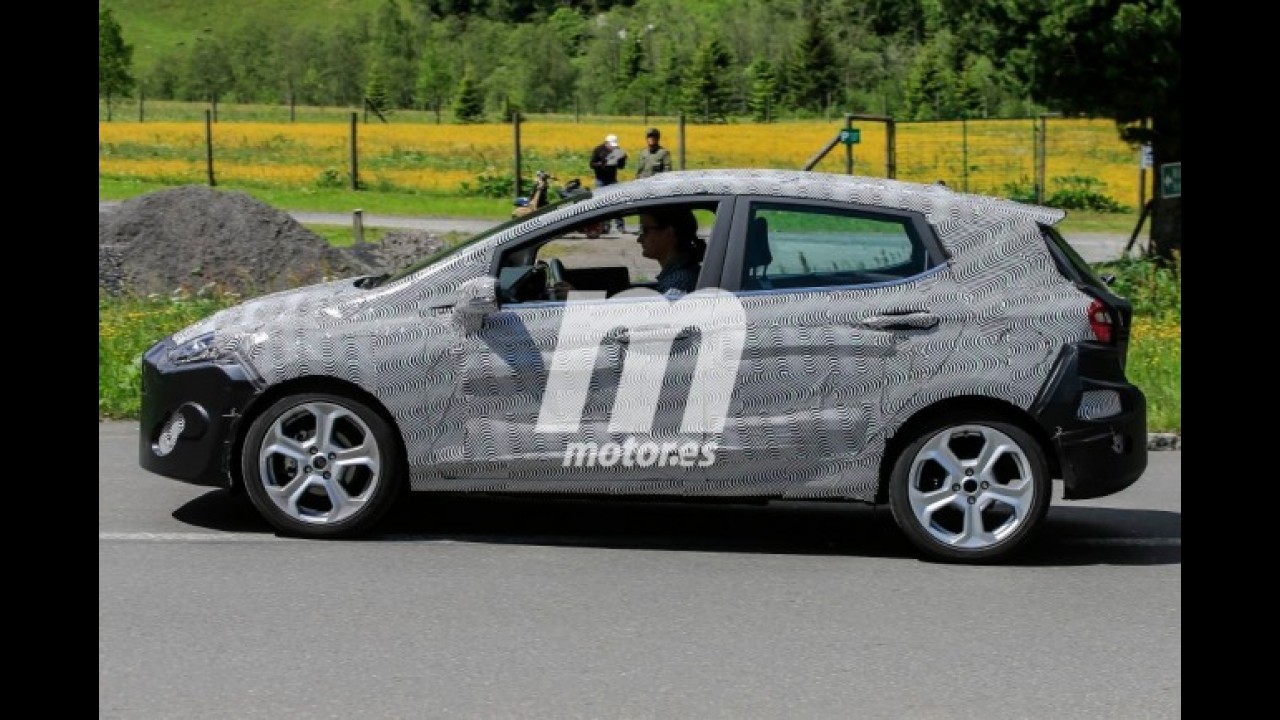 Novo Ford Fiesta 2017 é flagrado com a carroceria definitiva pela primeira vez